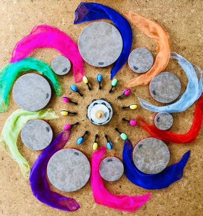 Tamborines and maracas